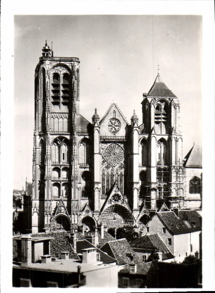 Bourges — Catedral São Etienne — fachada — Edições de Luxo « Estel » n°7002 - Frente