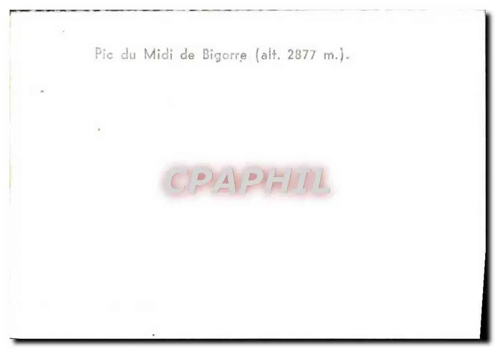 Pic du Midi de Bigorre — observatório e instalações — n° 2877 - Verso