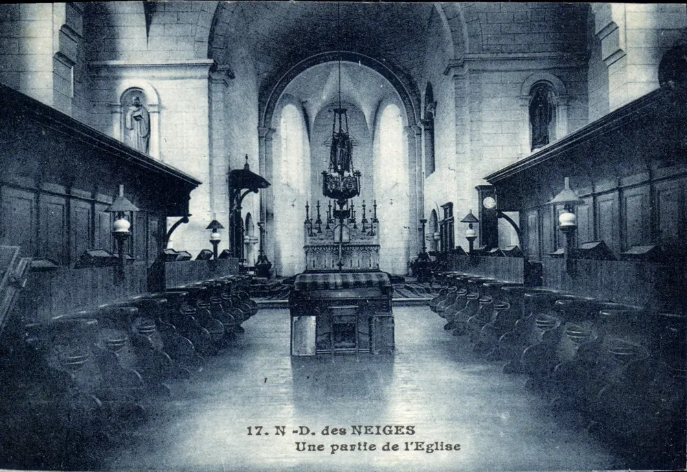 Notre-Dame der Schneeflocken — Teil der Kirche — J.B.G. - Vorderseite