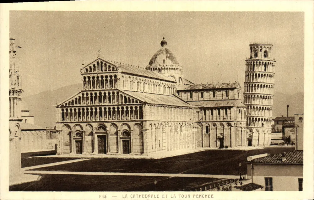Pisa — Die Kathedrale und die Schieferturm — Braun & Cie, Paris - Vorderseite