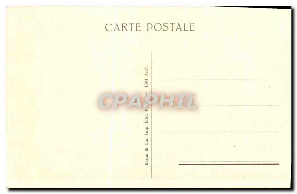 Pisa — Die Kathedrale und die Schieferturm — Braun & Cie, Paris - Rückseite