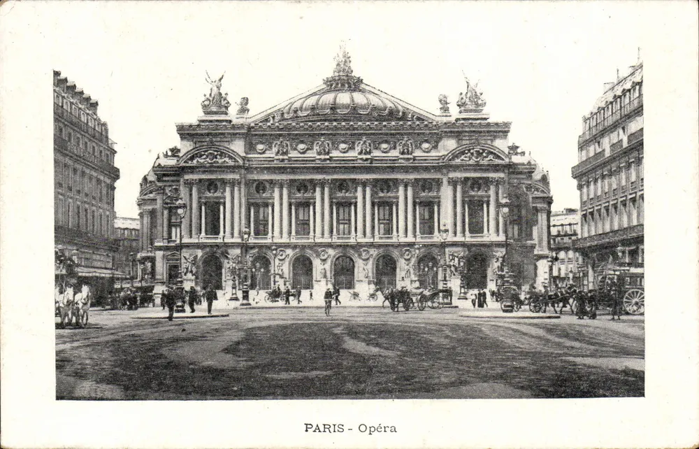 PARIS - Ópera — vista da Ópera Garnier — editor não identificado - Frente