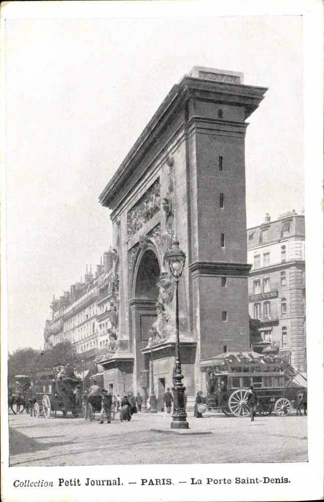 A Porta Saint-Denis — Paris — Coleção Petit Journal - Frente
