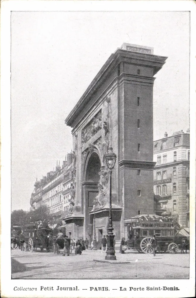 Paris — Ansicht der Porte Saint-Denis — Sammlung Petit Journal - Vorderseite
