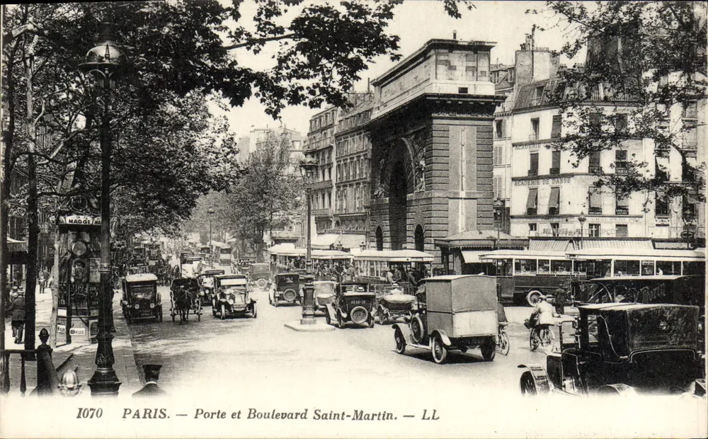 París — Puerta y Boulevard Saint-Martin — LL - Anverso