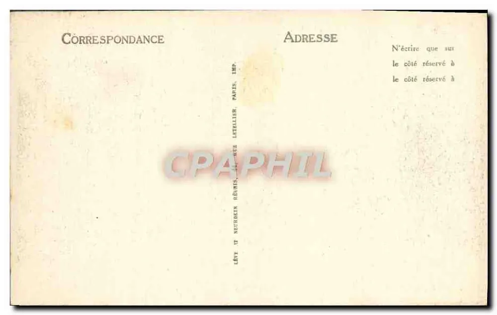 París — Puerta y Boulevard Saint-Martin — LL - Reverso