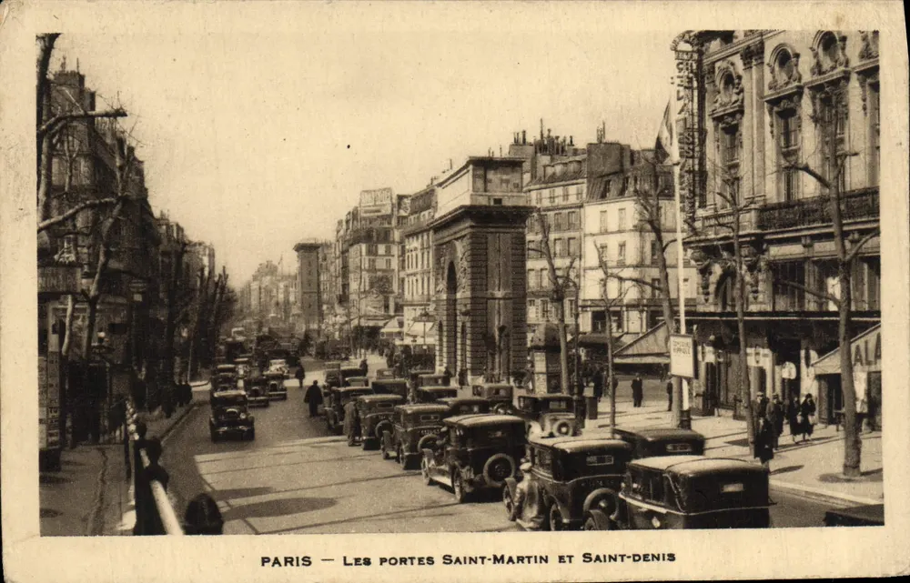 Paris — Les portes Saint-Martin et Saint-Denis — Éditeur : Alain - Vorderseite