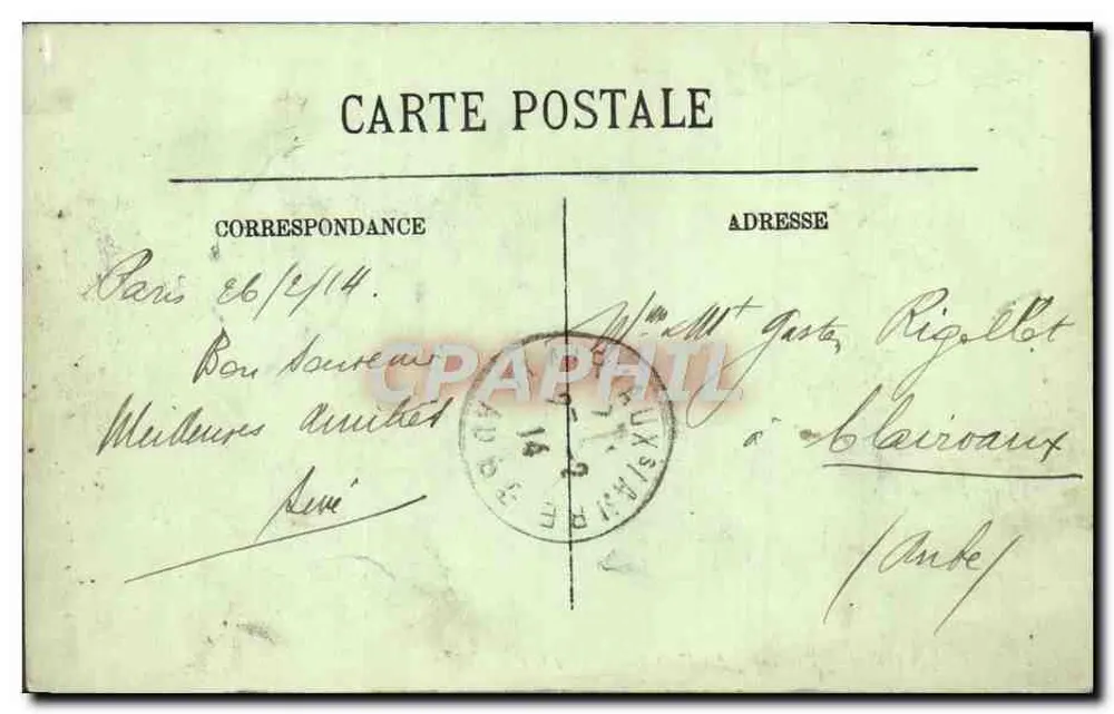 PARIS (IVe) — Panorama dos Oito Pontes — LL. — Editor LL, n° 123 - Verso
