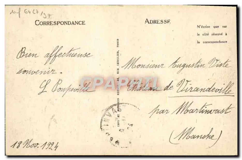 PARIS - O Ponte Alexandre III - LL - 875 - Verso