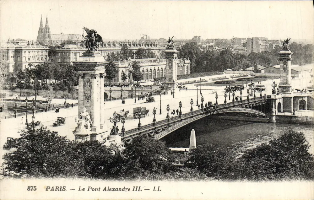 Paris — O Pont Alexandre III — LL 875 - Frente