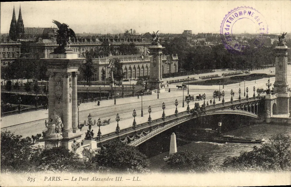 Paris — O Pont Alexandre III — LL. n° 875 - Frente