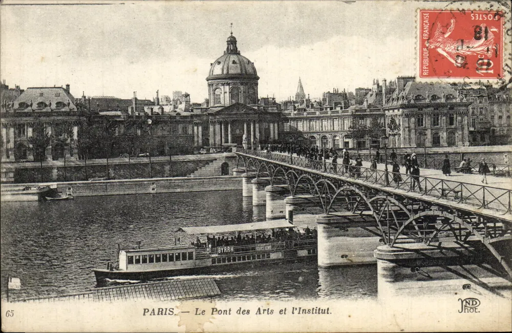 PARIS — Der Pont des Arts und das Institut. — BYRRAH — JND Phot. - Vorderseite