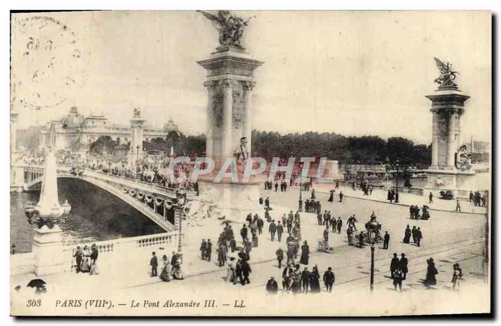 Paris (VIIe) — O Pont Alexandre III — LL - Frente