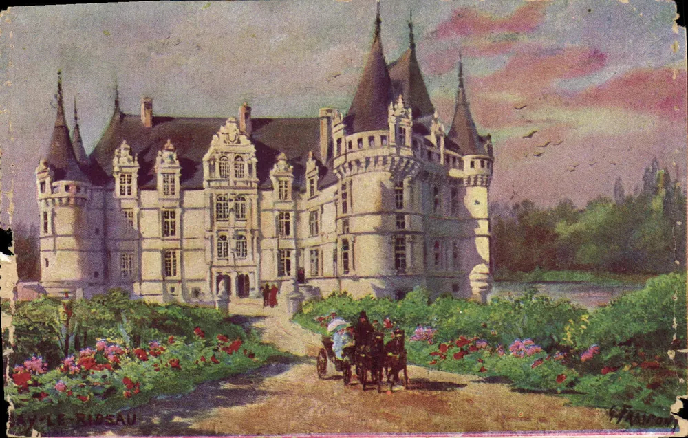 Château de Ray-Le Ribeau — vue d'ensemble avec carrosse — éditeur JOURNAL du JOURNAL - Frente
