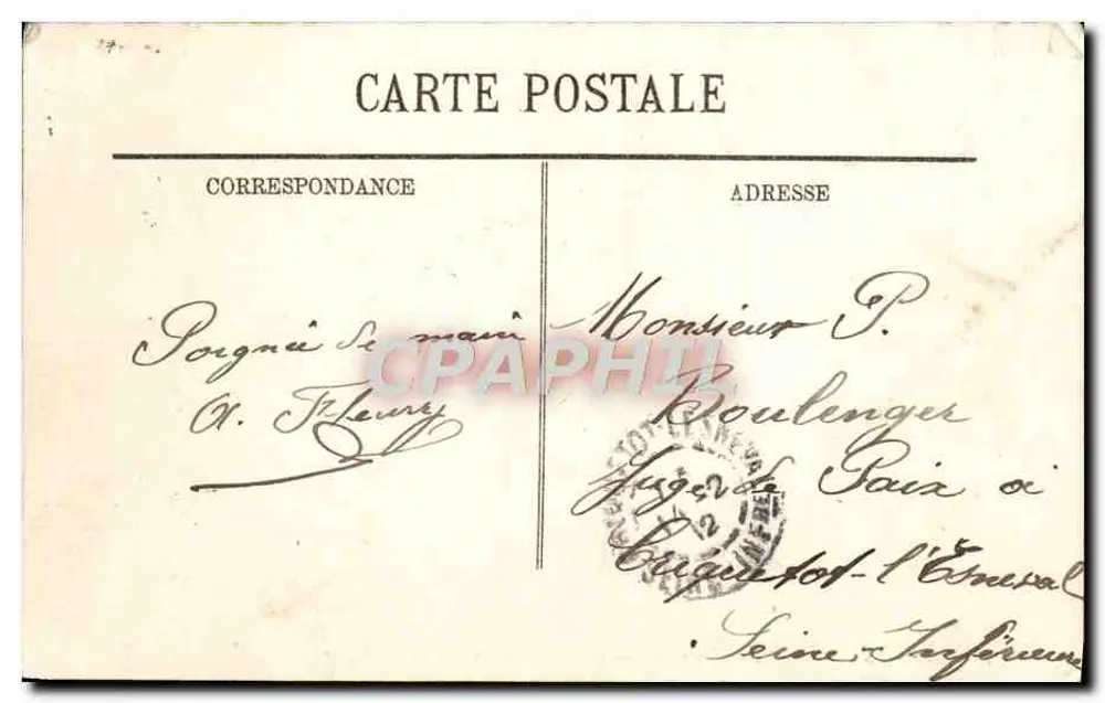 Szenen an Bord — Schussübung an Bord eines Kriegsschiffes — LL. - Rückseite