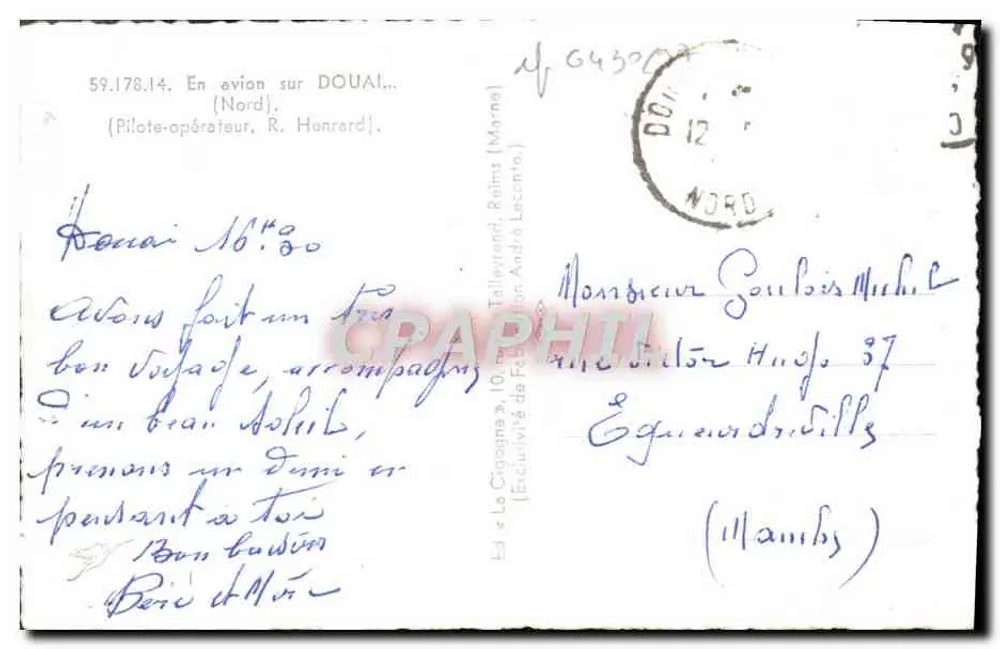 Visão aérea de Douai — La Gigoine, n°59.178.14 - Verso