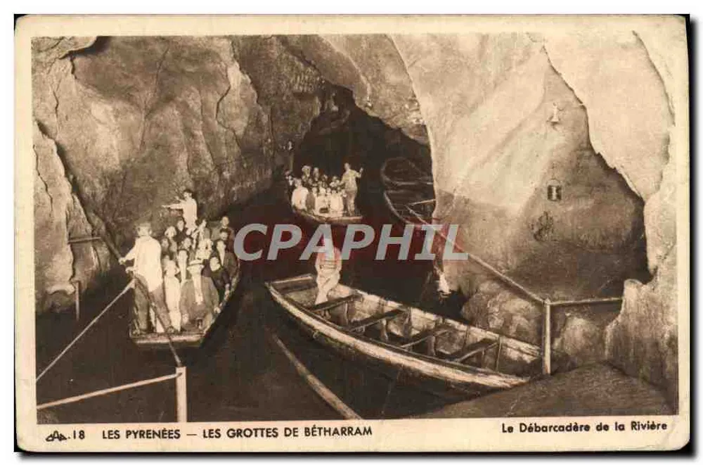 Die Pyrenäen — Die Höhlen von Bétharram — Der Flussdokk - Vorderseite