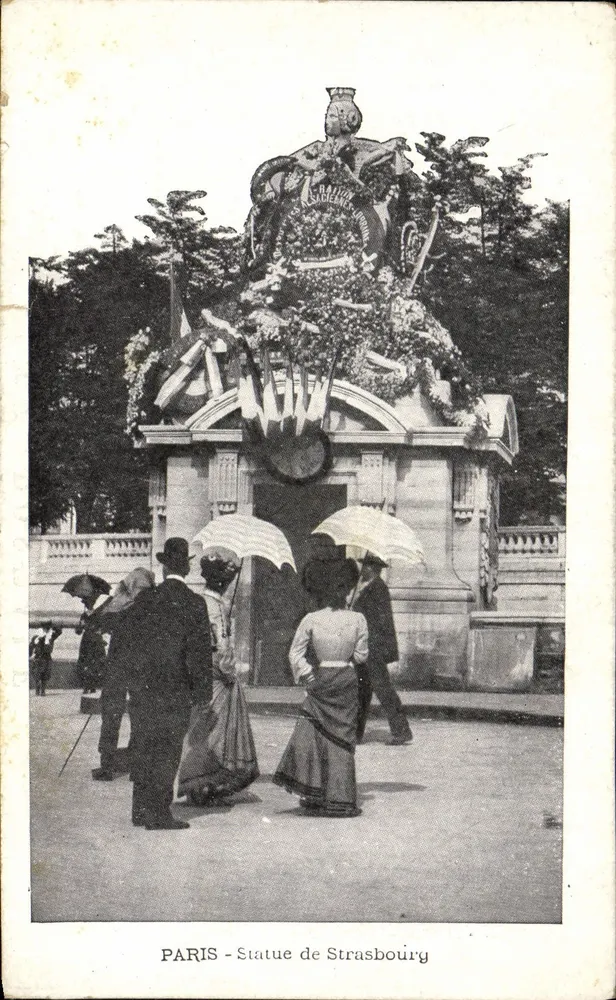 पेरिस - स्ट्रासबर्ग की मूर्ति — अज्ञात प्रकाशक, श्रृंखला संख्या 2268198 - आगे