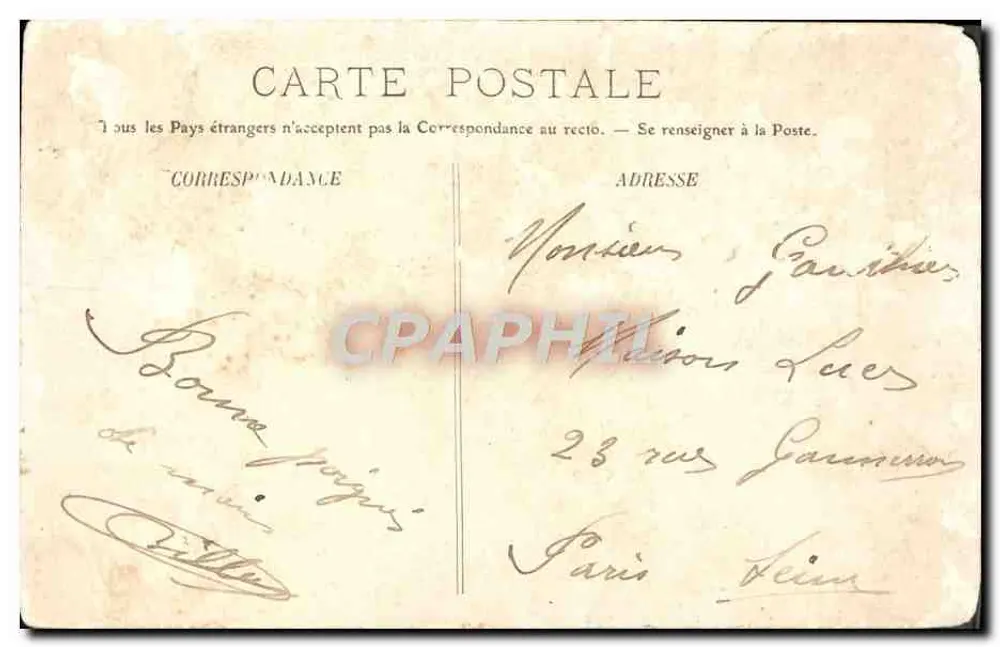 Les Gorges de la Bourne — vue des chutes et du village — LL. Éditeur LL. N° 317 - Verso