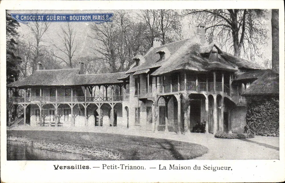 Versailles — Petit-Trianon — Das Haus des Herrn — Chocolat Guérin-Boutron, Paris - Vorderseite