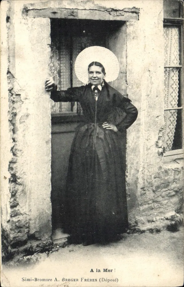Mulher ao mar — Simi-Bromure — A. Bréger Frères (Depositado) - Frente