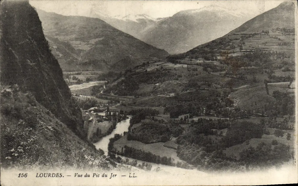 Lourdes — Vista do Pic du Jer — LL. — N° 156 - Frente