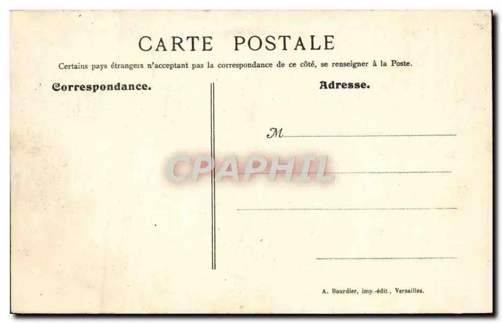 Versalhes — Bassin dos Dômes — RINNACY - Verso
