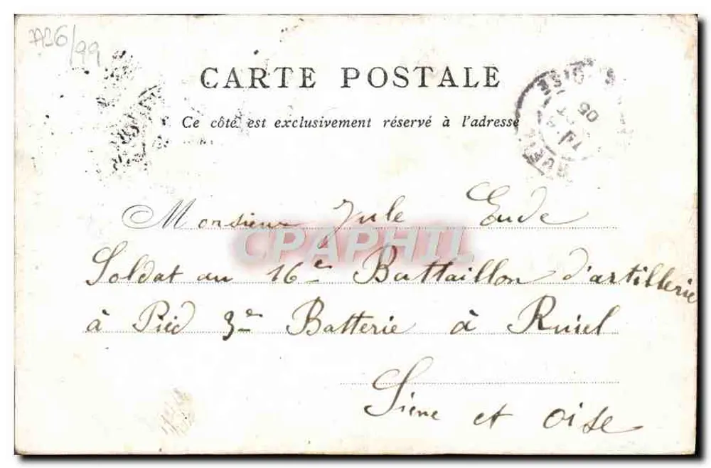 Panteão — Editado pelo Bon Marché — Paris - Verso