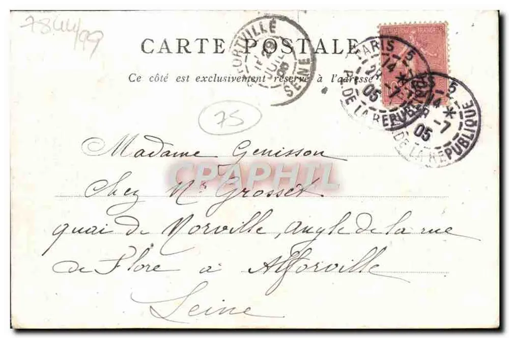 Panthéon — Editada pelo Bon Marché — Paris - Verso