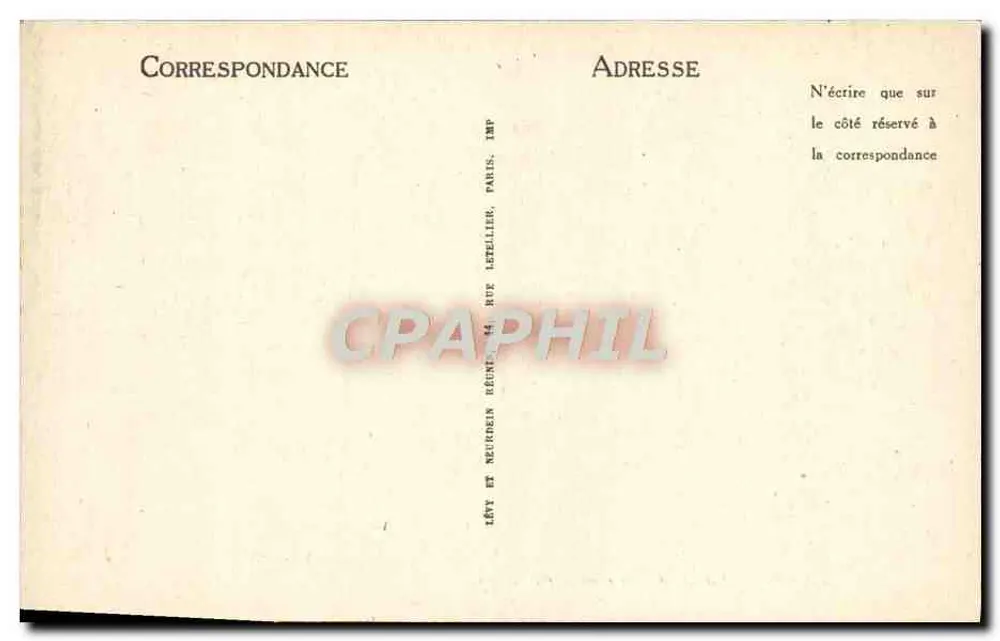 Paris — Palácio do Luxembourg — LL - Verso