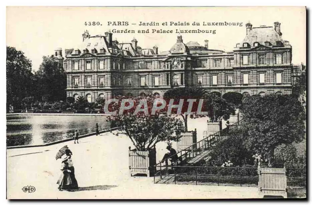 Paris — Garten und Palast des Luxembourg — B.D.P. n° 4380 - Vorderseite