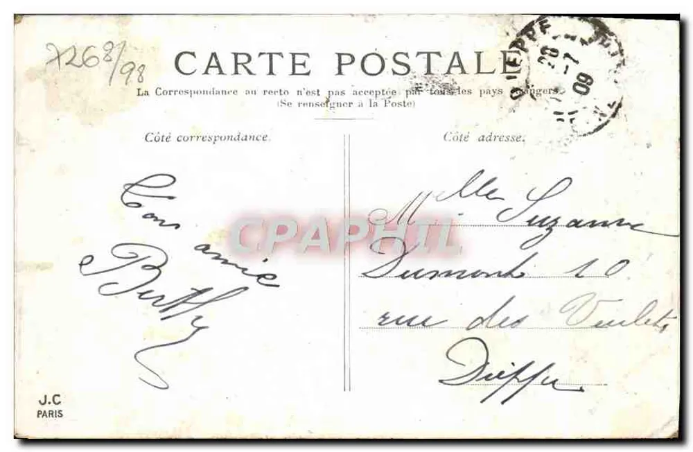 PARIS — O Jardim do Luxembourg — J.C. Paris - Verso