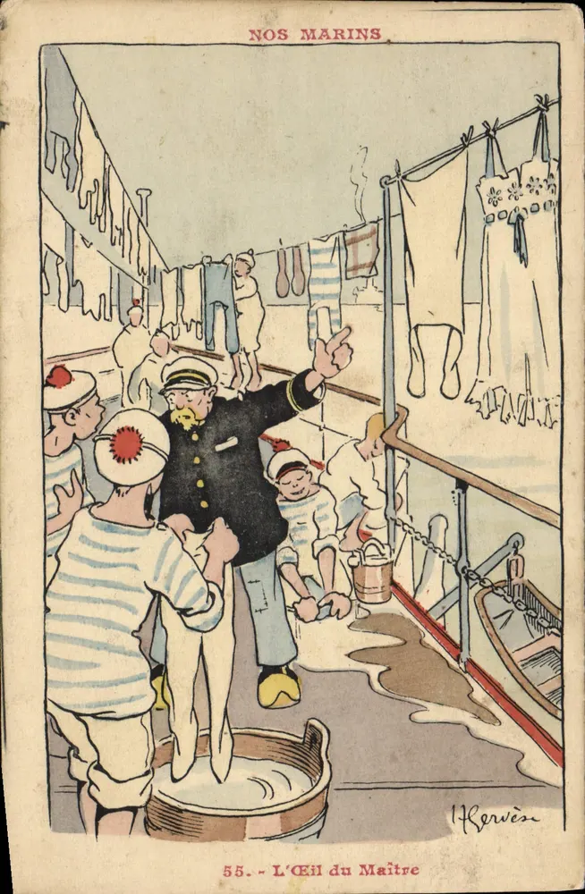 Unsere Seefahrer — Der Blick des Meisters — H. Kerwès — Nr. 55 - Vorderseite
