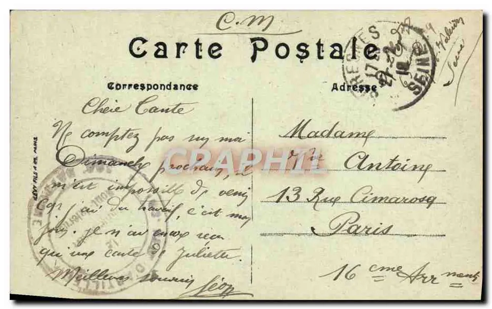 Versailles — A Capela — LL - Verso