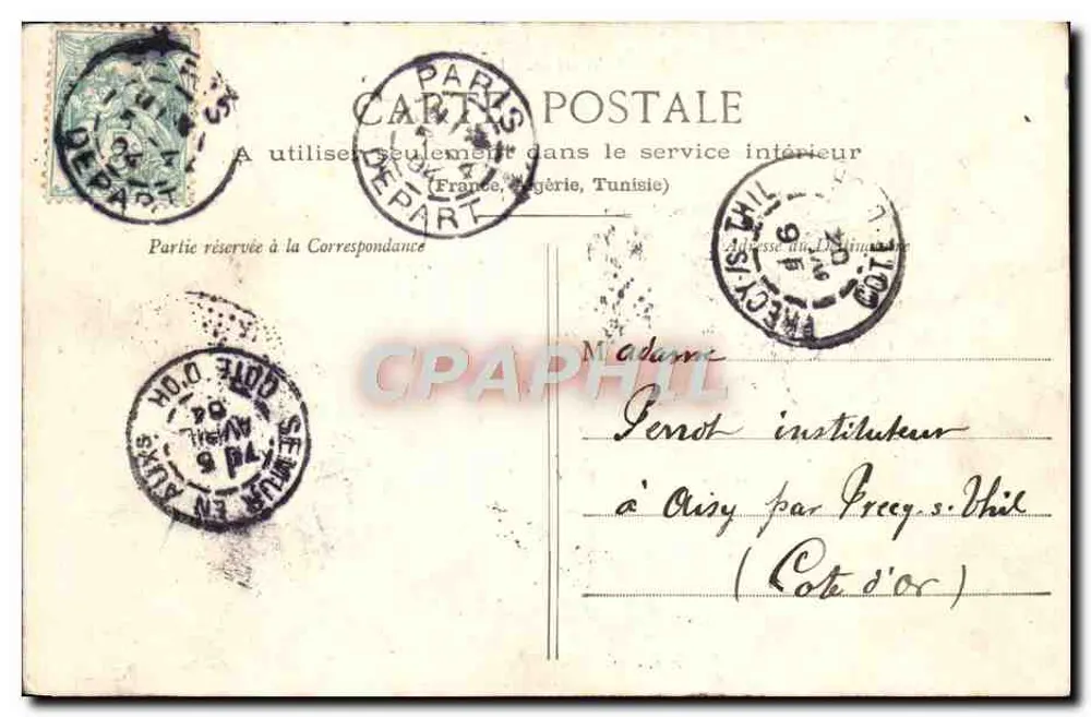 Parc de Versailles — A Orangerie — Mme Moreau, edit., Versailles - Verso