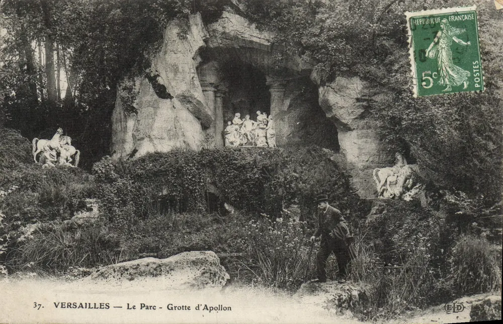 Versailles — O Parque — Gruta de Apolo — Editor C.D. n°37 - Frente