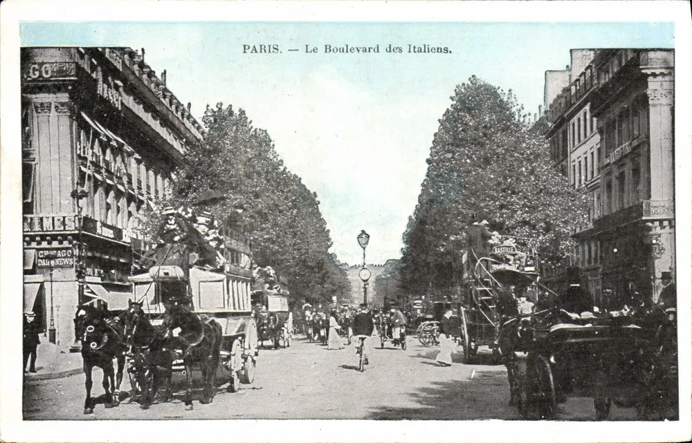 PARIS — Il Boulevard des Italiens. — J.C. Paris - Recto
