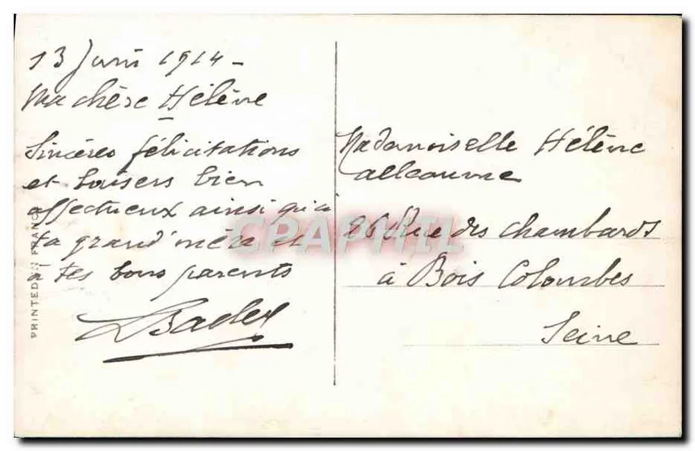 Glückstückerl — Verlag REX Nr. 4871 - Rückseite