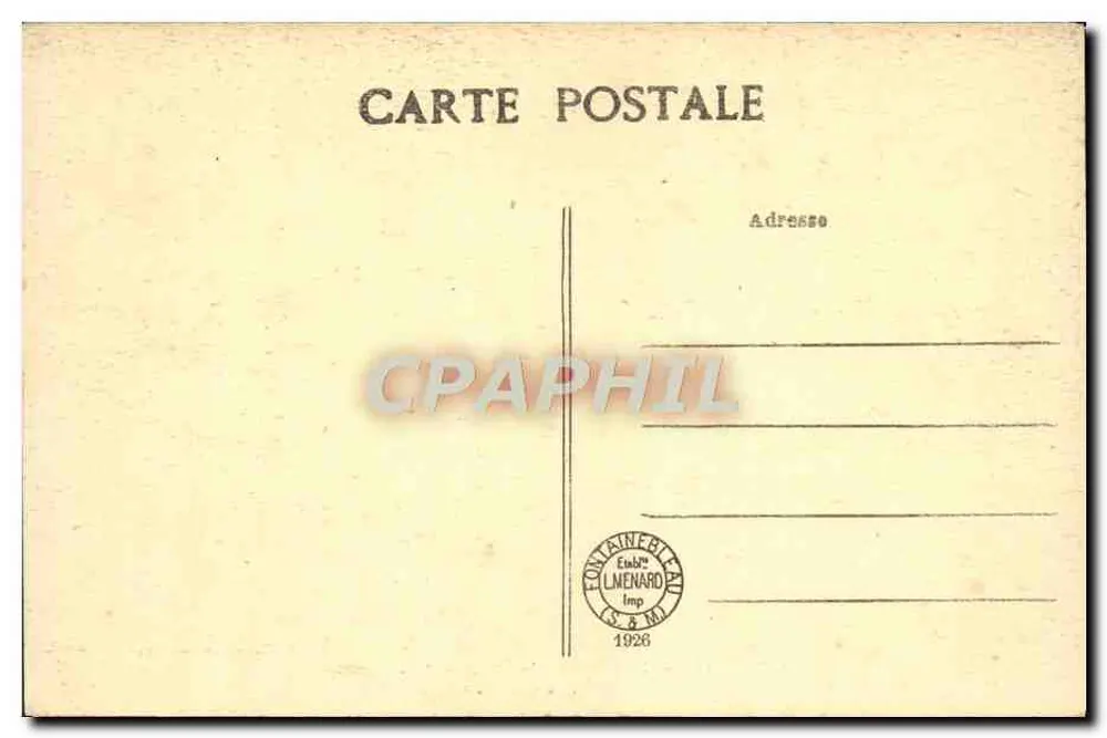 Schloss Fontainebleau — Ratssaal — Künstlerische Sammlung L. Me - Rückseite