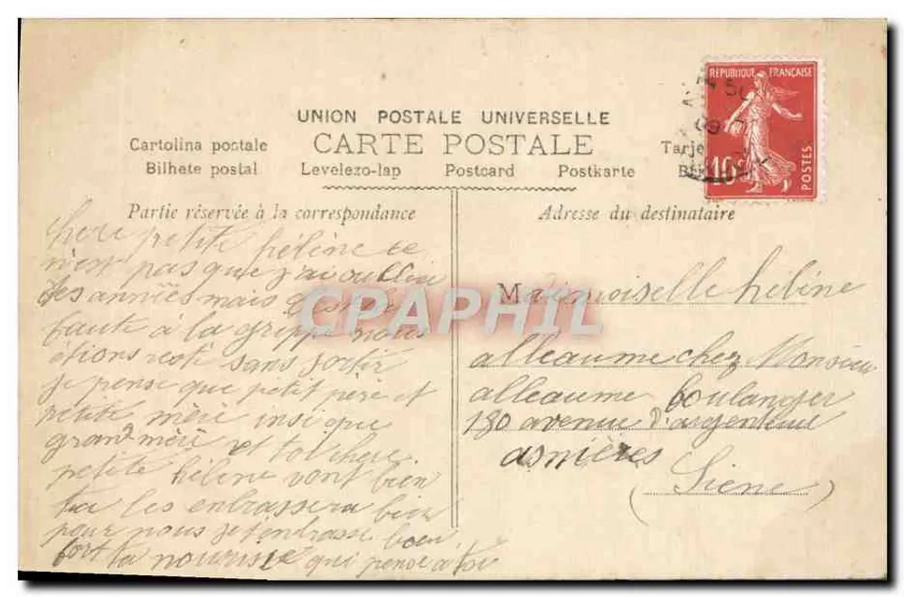 Menina com buquê — Gazerac Fot. — n°653 - Verso