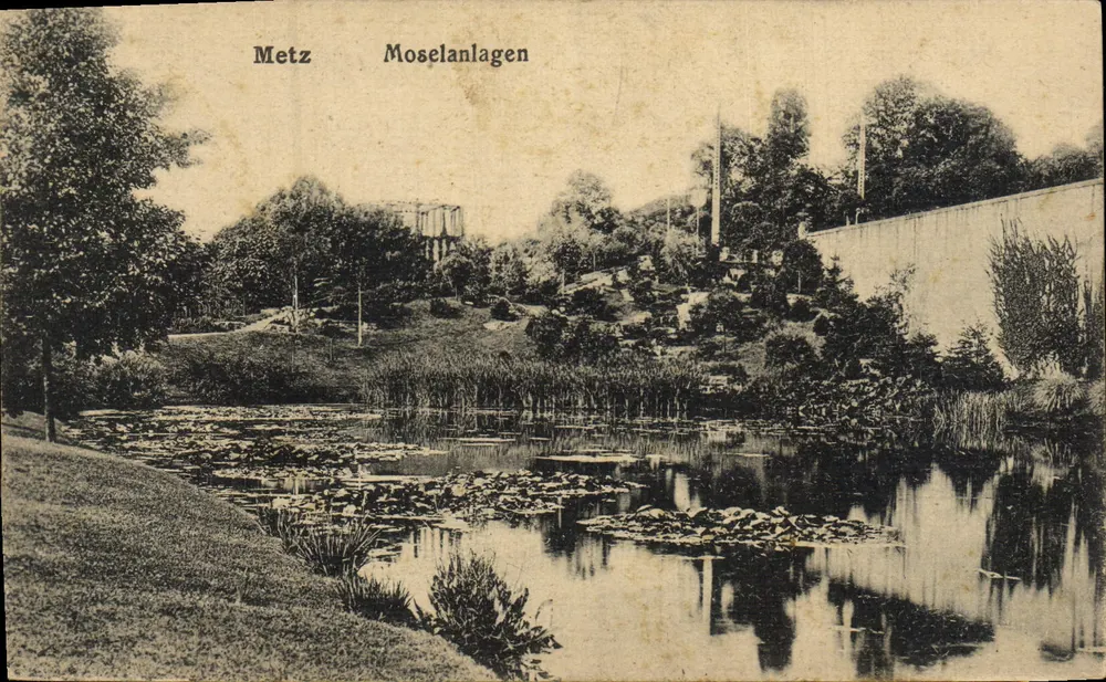Metz — Moselanlagen — Kunstverlag Kingenstein & Co., Metz, Número 183 - Frente