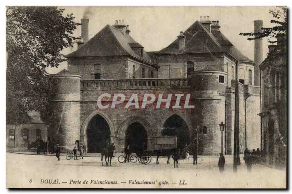 Douai — Porte de Valenciennes — éditeur LL - Frente