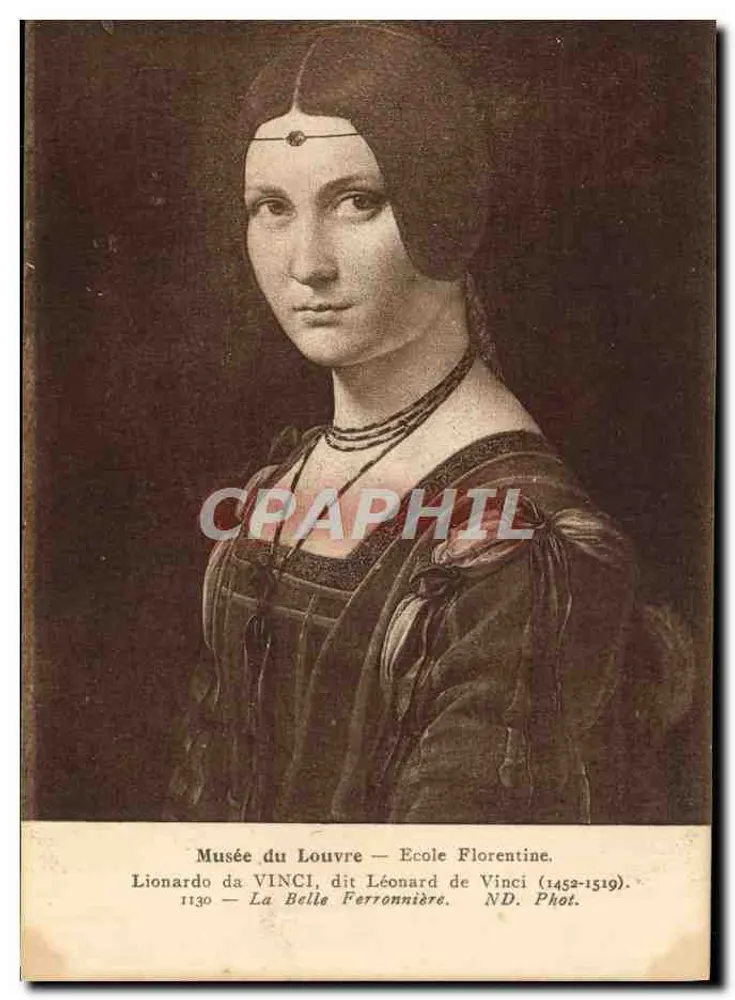Die Schöne Eisenhändlerin — Musée du Louvre — Florentiner Schule — ND. Fotografie - Vorderseite