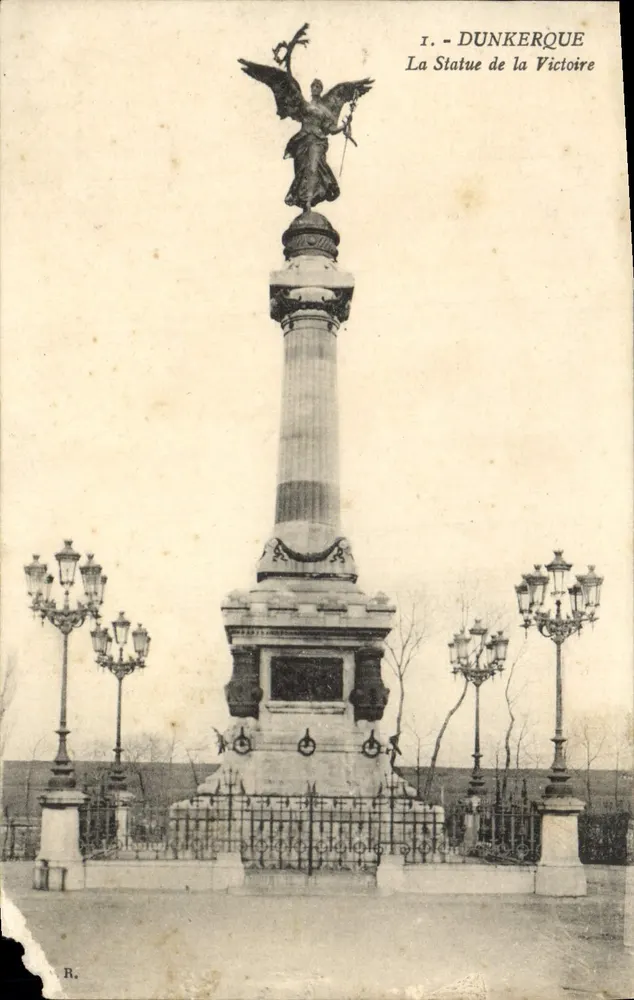 Dunkerque — A Estátua da Vitória — R. (editor) - Frente