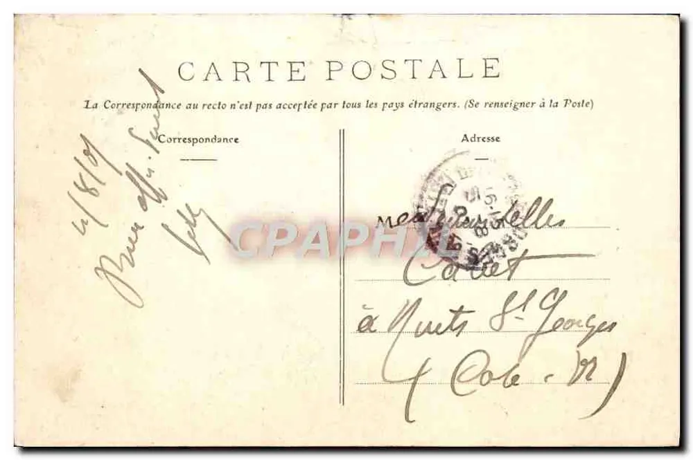 Le Pouliguen - Der Calvaire an der Einfahrt zur Jetée - Verlag A. Thurel, Nantes - Rückseite
