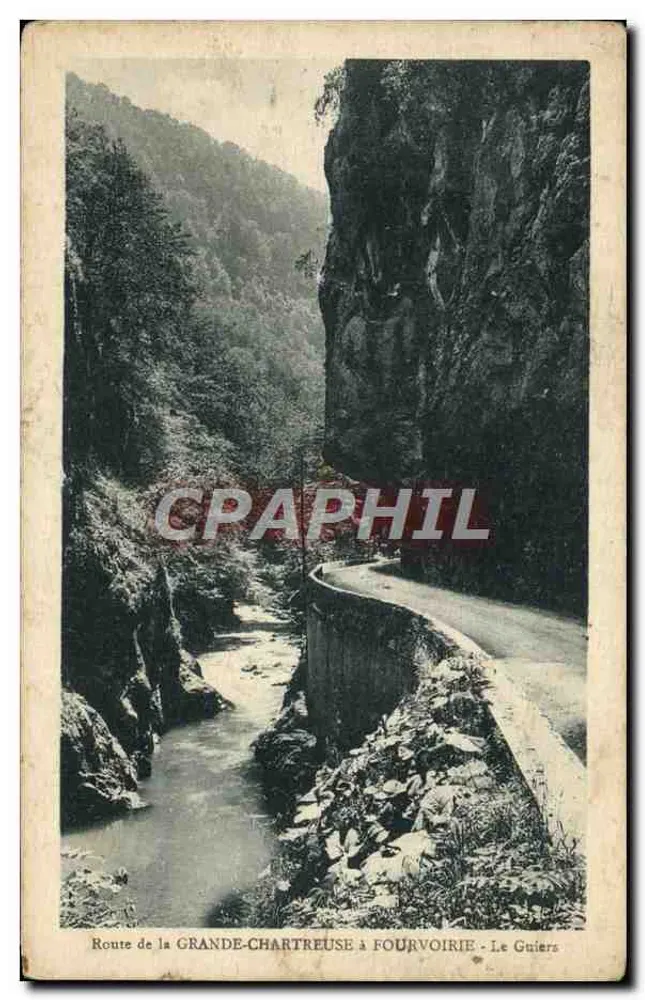 Route de la Grande-Chartreuse à Fourvoirie — Le Guiers — Cliché Oddaens, Grenoble - Vorderseite