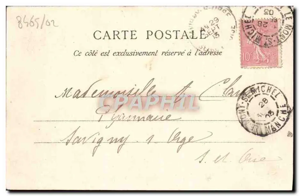 Mont-Saint-Michel — A Cripta do Aquilão — G. F. n° 1368 - Verso