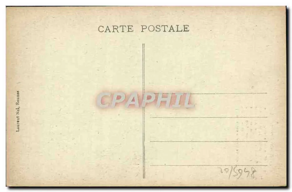 Mont-Saint-Michel — Der große äußere Grad — Laurent Nel, Rennes, n° 141 - Rückseite