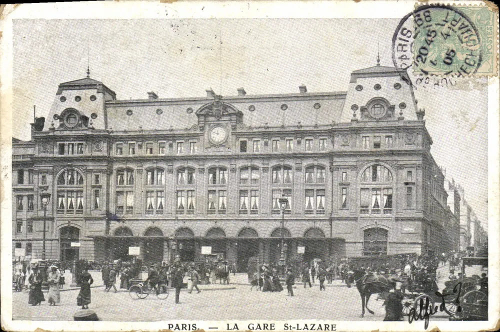 Paris — A Estação Saint-Lazare — Alfred - Frente