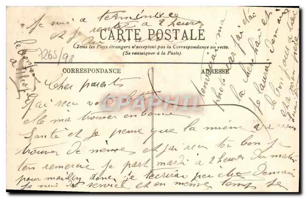 Paris — Bahnhof Saint-Lazare und Cour de Rome — 979 - Rückseite